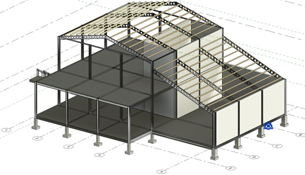 Constructieproject in uitvoering